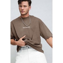 Teenage Millionaire Erkek Kahverengi Spectacular Oversize Salas T-Shirt