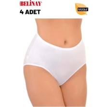 Belinay 4 Adet 069 Kadın Yüksek Bel Modal Külot