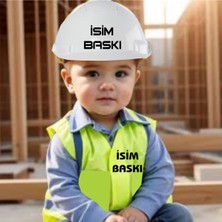 Çocuk Iş Güvenlik Yeleği Iş Bareti ( Isim Baskısını Soru Kısmından Iletebilirsiniz)