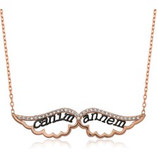 Gümüş Melek Canım Annem Bayan Kolye