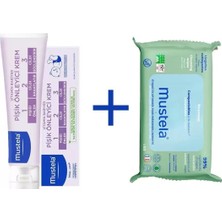 Mustela Vitamin Barrier 1-2-3 Cream 100ML + Kompost Edilebilir Islak Mendil 60 Yaprak