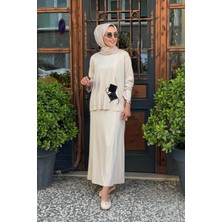Ceremony Etekli Takım S-5984 Bej