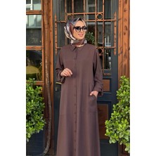 Nurcan Çetin Elbise 25150 Kahve