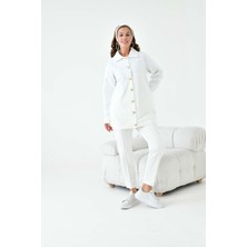 Garmi Kadın Capitone Takım Ekru