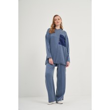 Garmi Kadın Cupra Pantolonlu Takım Indigo