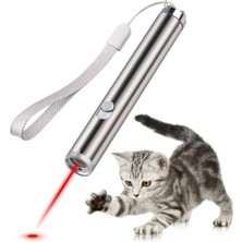 Çift Fonksiyonlu Metal Kedi Lazer Oyuncak Eğlenceli ve Ilgi Çekici Tasarım