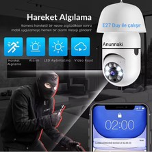 360 Ptz Ip Kamera Gece Görüş Kablosuz Bebek Evcil Hayvan Güvenlik Akıllı Ampul Wifi Kamera E27 Duy