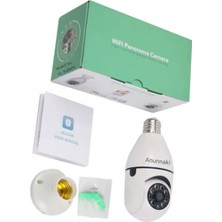 360 Ptz Ip Kamera Gece Görüş Kablosuz Bebek Evcil Hayvan Güvenlik Akıllı Ampul Wifi Kamera E27 Duy