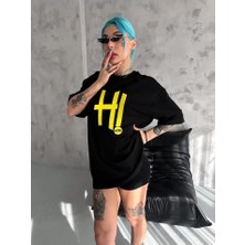 Tex Nova Unisex Nakış Işlemeli T-Shirt - Siyah
