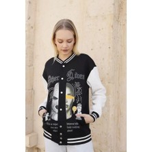 Tex Nova Oversize Kolej Ceket - Siyah