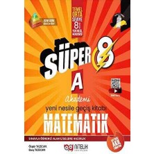 8.sınıf Matematik Süper A Yeni Nesile Geçiş Kitabı Temel Orta Seviye