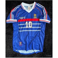 Fransa Zinedine Zidane 98 Dünya Kupası Nostalji Forma