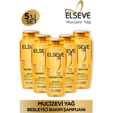 L'oréal Paris Elseve Mucizevi Yağ Besleyici Bakım Şampuanı 400 ml 5'li Set