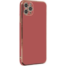 Apple iPhone 11 Pro Max Kılıf Volet Silikon - Kırmızı