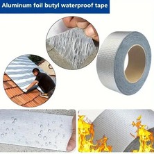 Profesyonel Su Geçirmez Alüminyum Folyolu Bant - Çatı Sızıntıları, Yüzey Çatlakları, Pencere Eşiği Boşlukları, Boru Contaları ve Denizcilik Contaları Için  5 cm x