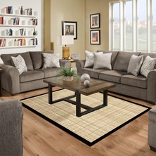 Alanur Home Kaymaz Taban Djt Banyo Mutfak Salon Halı  Trend Dokuma Desen E5007