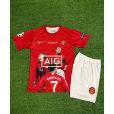 Manchester United Cristiano Ronaldo Temalı Özel Çocuk Forması