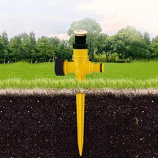 360° Dönen Bahçe Sulama  Fıskiyesi Sulama Sistemi  Dayanıklı Abs Reçine Verimli Çim ve Tarım Sulaması Için Çoklu Nozul Tasarımı
