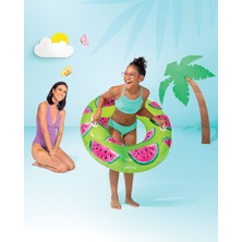 intex Tropikal Meyveler Şişme Deniz Simidi – 102 cm Tutma Saplı Yüzme Halkası (8+ Yaş)