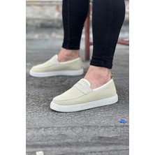 Wagoon WG061 Bej Triko Babet Erkek Casual Ayakkabı