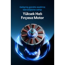 Daxi Airflow AF02 Yeni Nesil Şarjlı Turbo Masa Fanı, Ultra Güçlü Hava Akışı, 100 Kademeli, 16X19CM