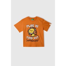 United Colors Of Benetton Erkek Çocuk Smile T Shirt Turuncu 3I1XG10IH