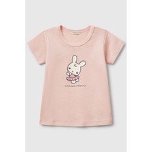 United Colors Of Benetton Kız Bebek T Shirt A.pembe 3I9WA1062