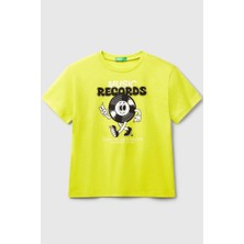 United Colors Of Benetton Erkek Çocuk Tshirt Sarı 3JERC10PE