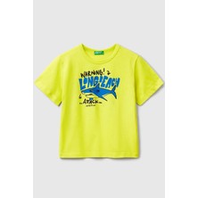 United Colors Of Benetton Erkek Çocuk Tshirt Sarı 3JERG10JQ