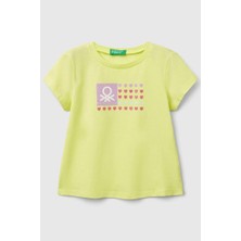 United Colors Of Benetton Kız Çocuk T Shirt Sarı 3I1XG10HU