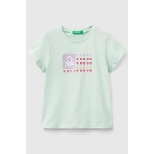 United Colors Of Benetton Kız Çocuk T Shirt Mint 3I1XG10HU
