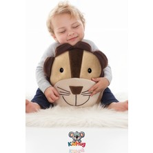 Kidhug Çocuk Sırt Çantası Aslanlı 27 cm Erkek-Kız Çocuk Sırt Çantası [leo] Nakışlı Kumaş Çocuk Çantası