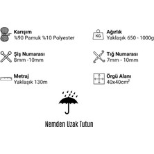 Chibago Yeşil 033 Örgü İpi Penye İp Büyük Boy 650 gr 130 mt