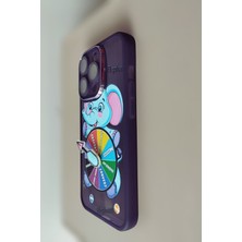 iPhone 14 Pro Dönme Hareketli Çarklı Kılıf