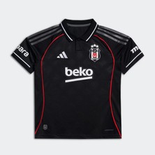 adidas Beşiktaş 25-26 Üçüncü Çocuk Siyah Futbol Forması.-