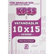 2026 KPSS Tüm Sınavlar İçin Vatandaşlık 10 x 15 Deneme Sınavı Big