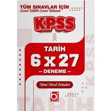 Kpss Tarih 6X27 Deneme Bigelio Yayıncılık