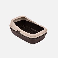 Plastart PT-300 Elekli Açık Kedi Tuvaleti Bej