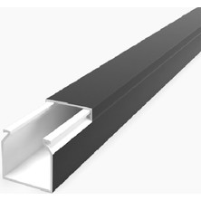 Mutlusan 25X25 Kablo Kanalı(Siyah) Sidem