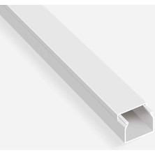Mutlusan Kablo Kanalı 2m Beyaz 40X40 mm