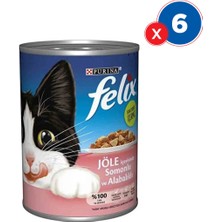 Felix Konserve Somon Kedi Maması 400 Grx6'lı