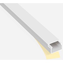 Mutlusan  Kablo Kanalı Yapışkanlı Beyaz (2m.) 20*10 mm