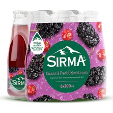 Sırma Karadut ve Frenk Üzümü Aromalı Doğal Maden Suyu 6X200 ml