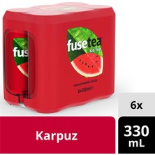 Fuse Tea Soğuk Çay Karpuz Aromalı İçecek Kutu 6X330 ml