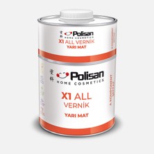 Polisan X1 All Vernik  Yarı Mat Şeffaf 0,60L