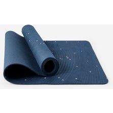 kimjaly Yoga Matı 5 mm Mavi Kaymaz Özellikli Çok İşlevli Kullanım İçin Tasarlanmış