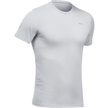 Erkek Outdoor Tişört - Açık Gri - MH100