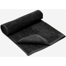 Pamuklu Spor Havlusu - Siyah - 90X50 cm
