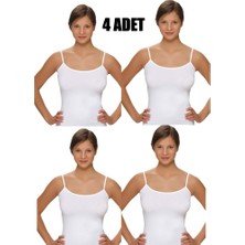 Belinay Ip Askılı Modal Bayan Atlet 4'lü Paket