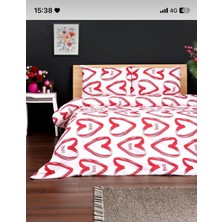 Tag Nevresim Takımı Tek-Çift Kişilik Kalpli Pinterest Model %100 Pamuk